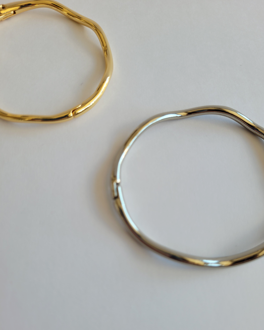 pulseira ondas prata