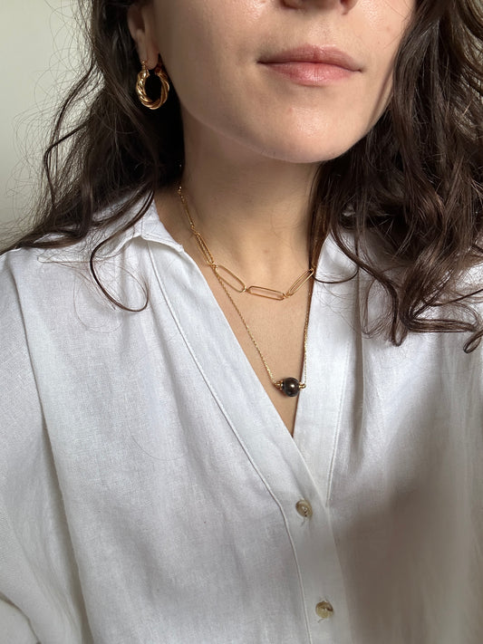 colar curto elos grandes