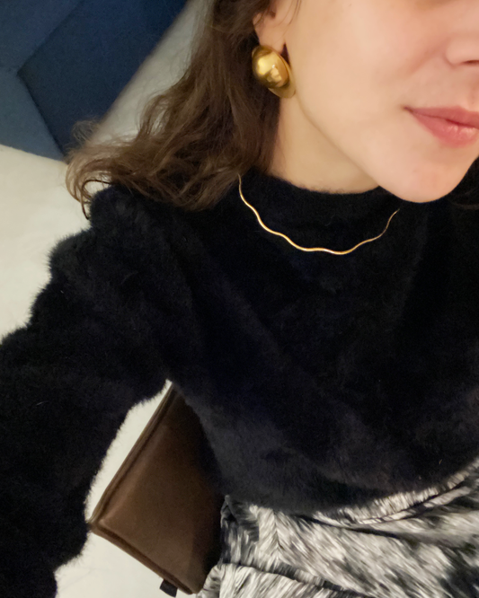 colar ondas basic dourado