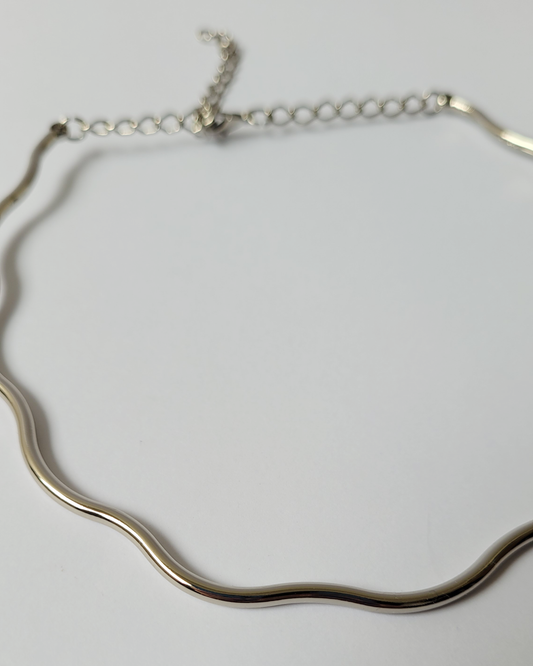 colar ondas basic prata