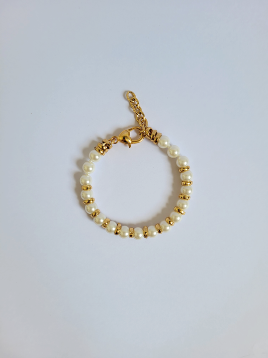 pulseira clássica pérola