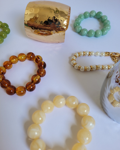 pulseira bolas manteiga