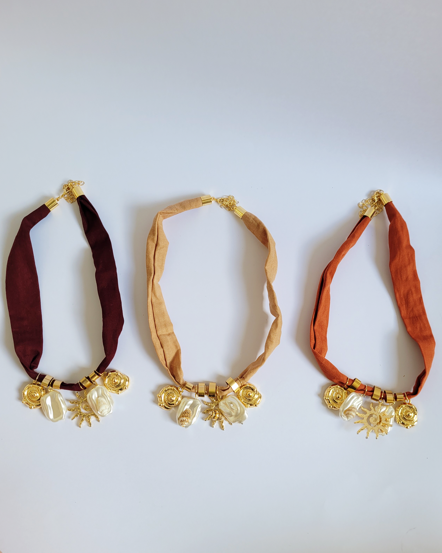 colar penduricalhos abóbora