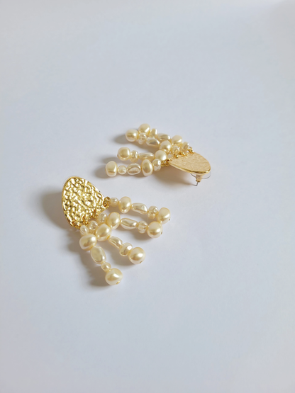 brinco geométrico pérola