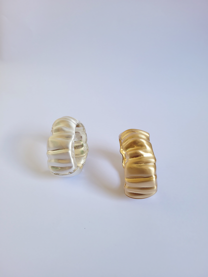 bracelete texturizado escovado prateado
