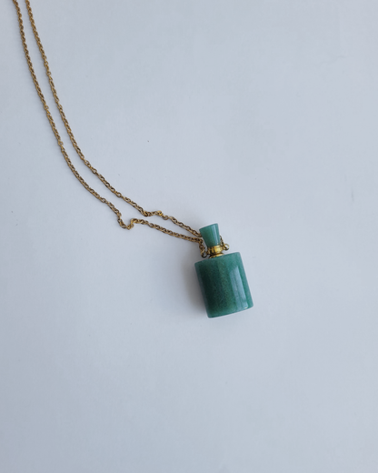 colar porta-cheiro turquesa slim