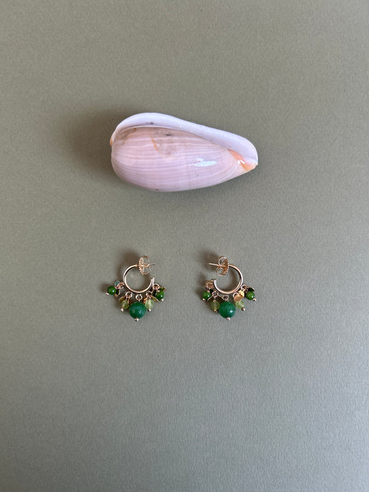 brinco cachucho verde