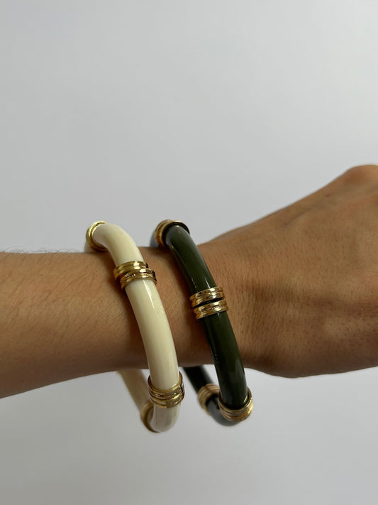 pulseira articulada verde