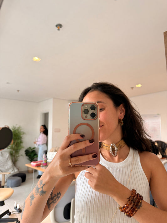 pulseira bolas âmbar