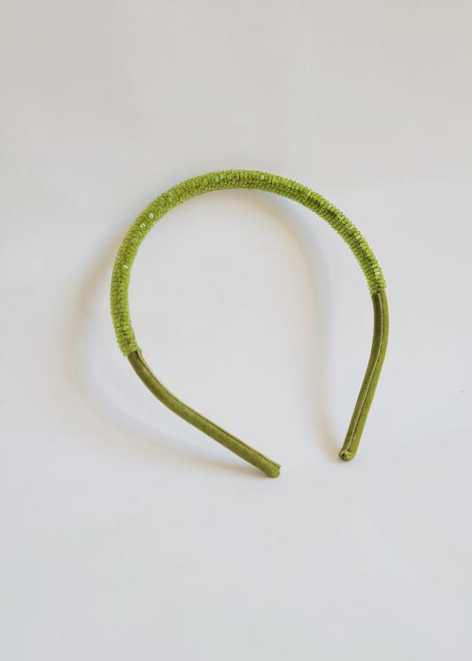 arco bordado fino verde