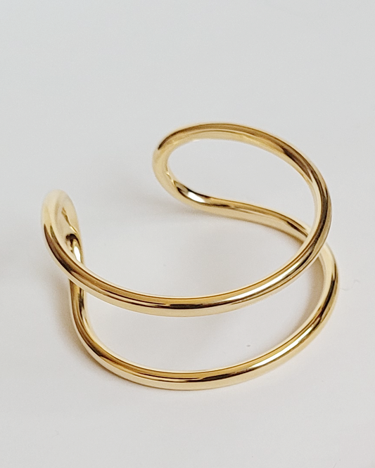 bracelete duplo dourado