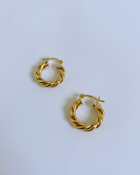 brinco argolinha torcida