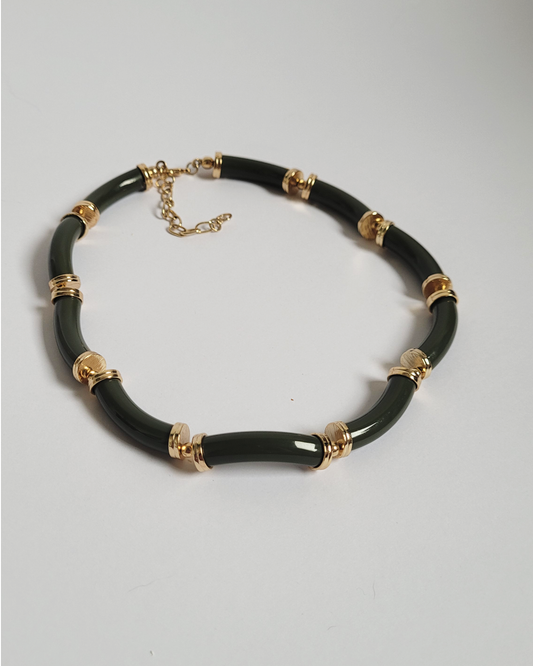 colar articulado verde