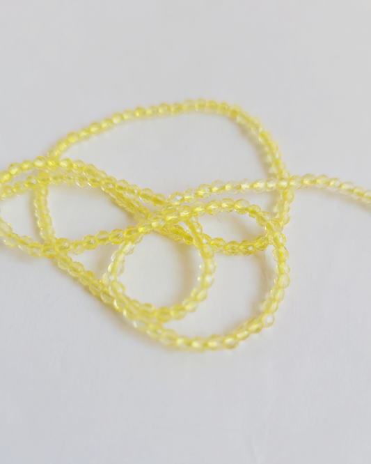 colar cristais amarelo