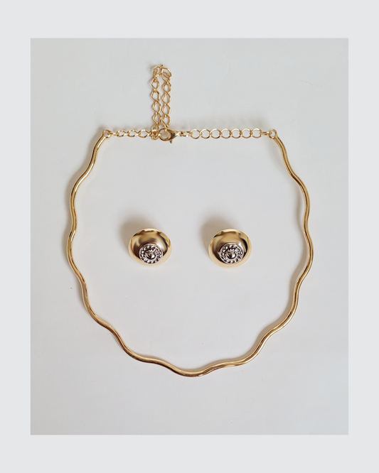 colar ondas basic dourado