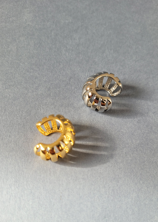 earcuff prata vazada