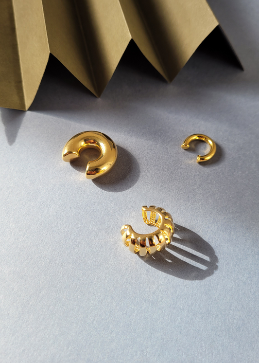 earcuff dourada bold