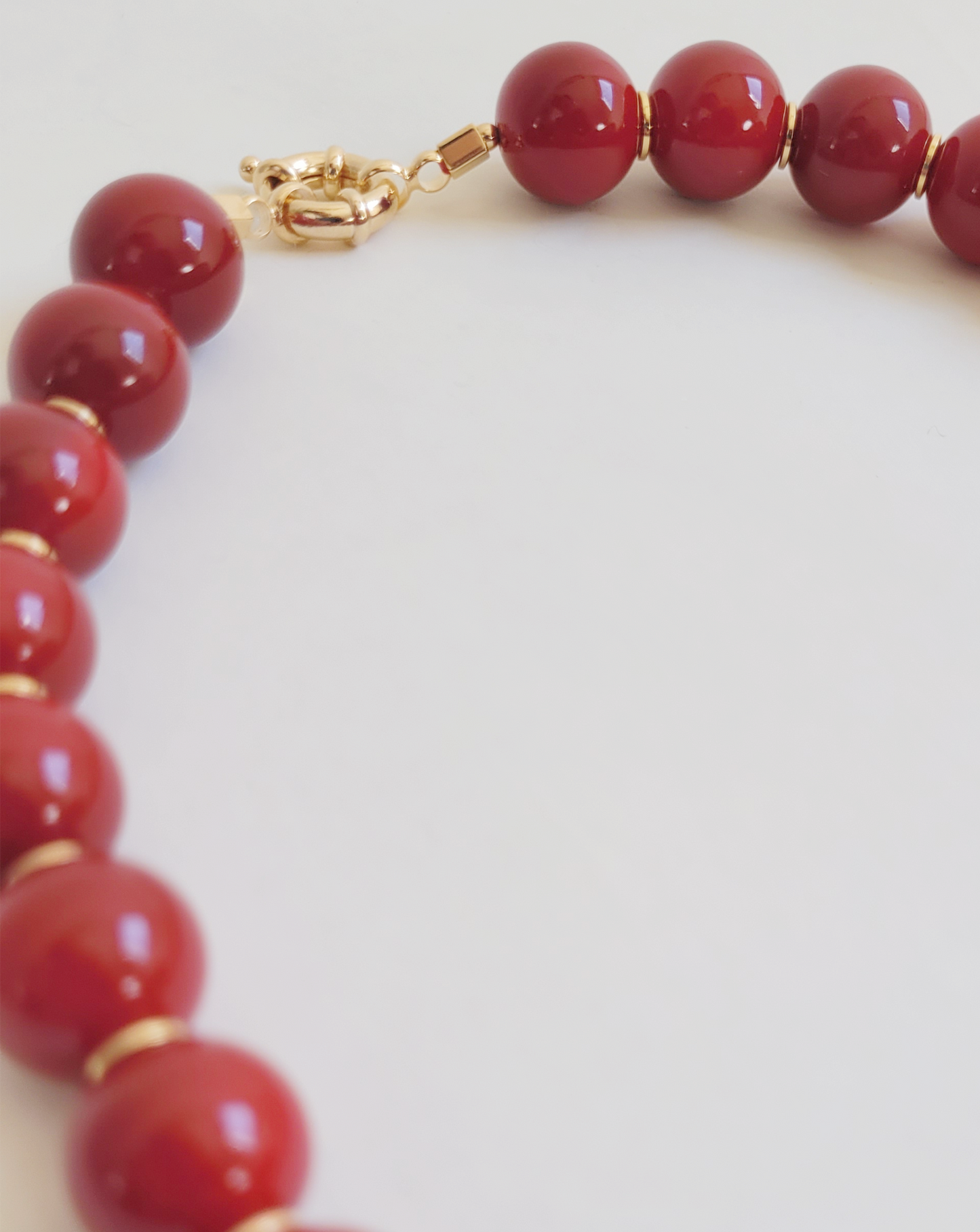 colar murano vermelho