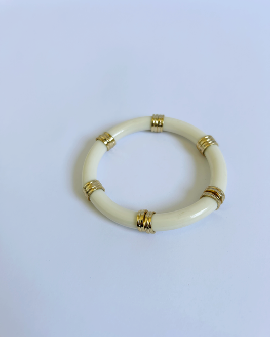 pulseira articulada branca