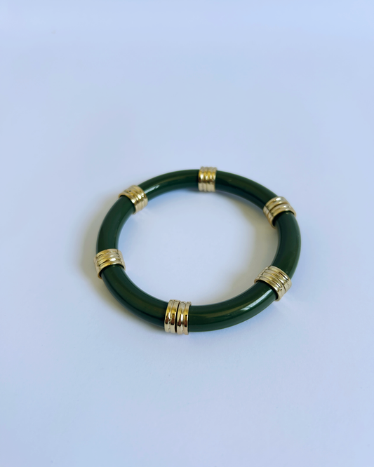 pulseira articulada verde